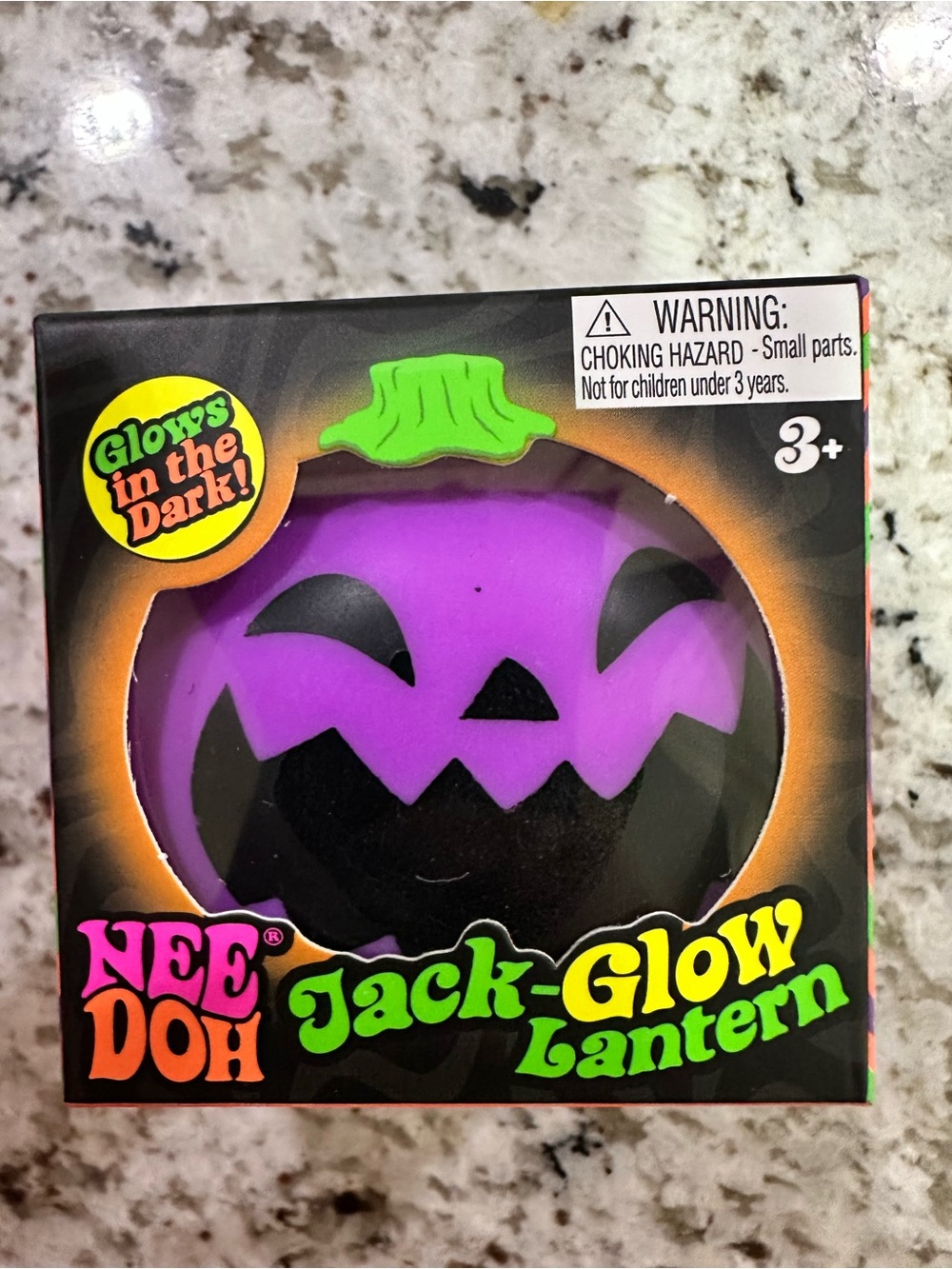 🎃💜 NeeDoh Jack-Glow Lantern – GLOW IN THE DARK! 💜🎃
